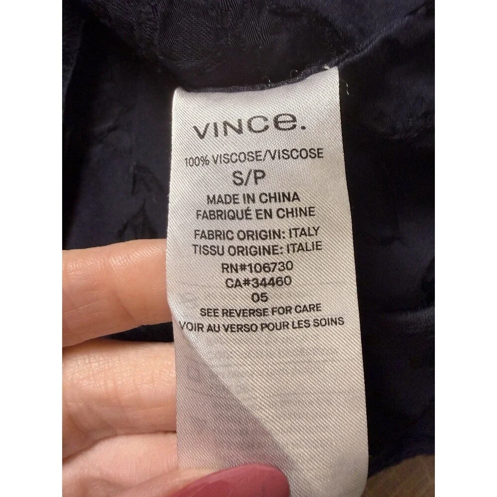 Vince. Jacquard Popover Pajama Top Blue Women’s Small